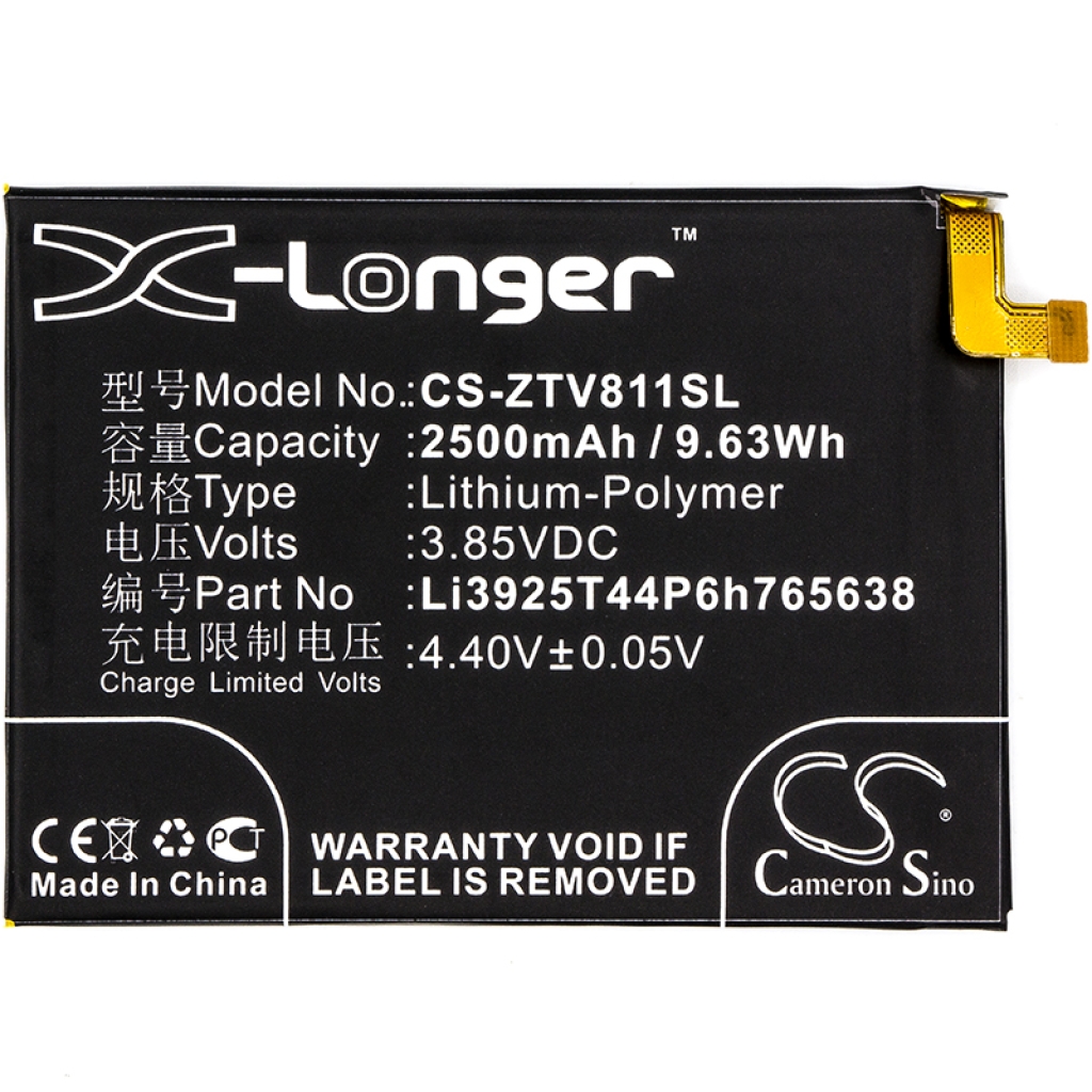 Kompatibilna zamenjava baterije za ZTE LI3925T44P6H765638