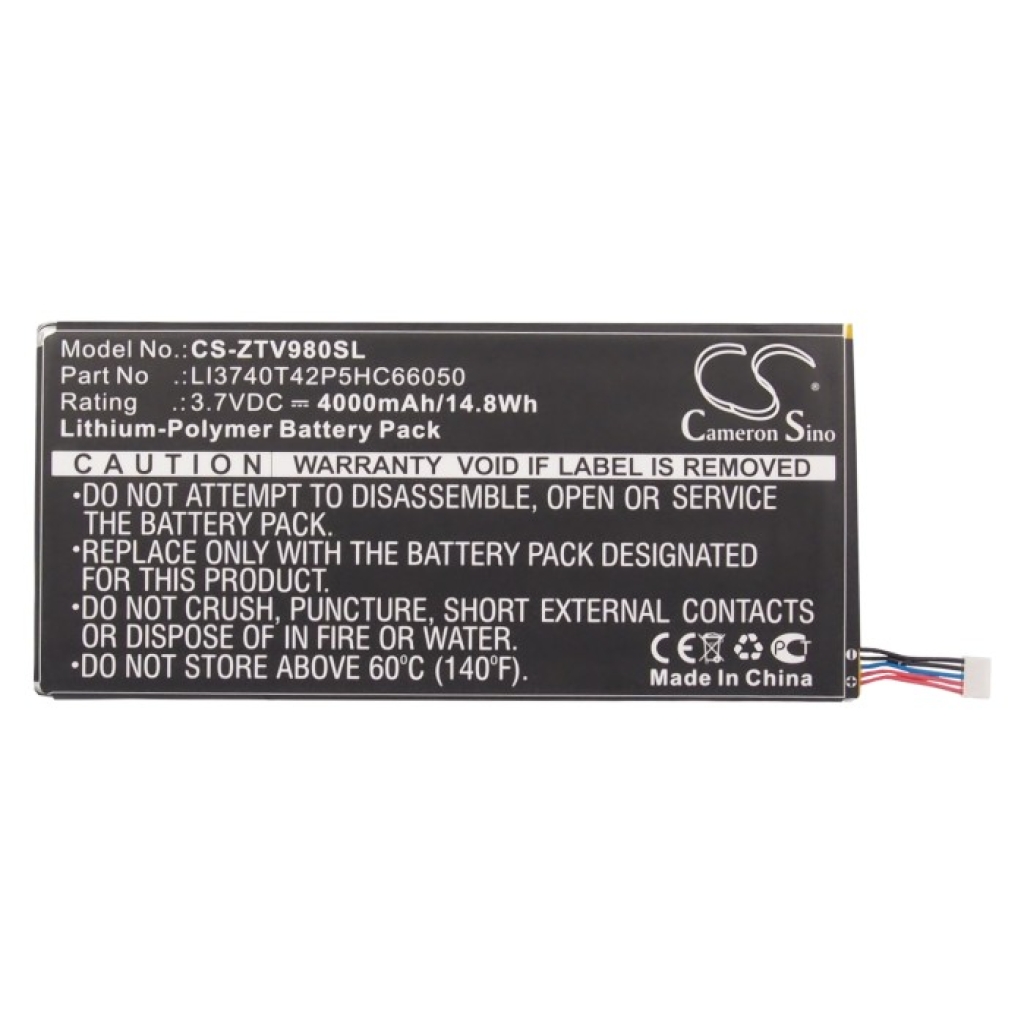 Kompatibilna zamenjava baterije za ZTE LI3740T42P5HC66050