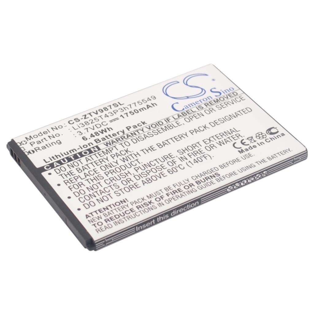 Kompatibilna zamenjava baterije za ZTE LI3825T43P3H775549