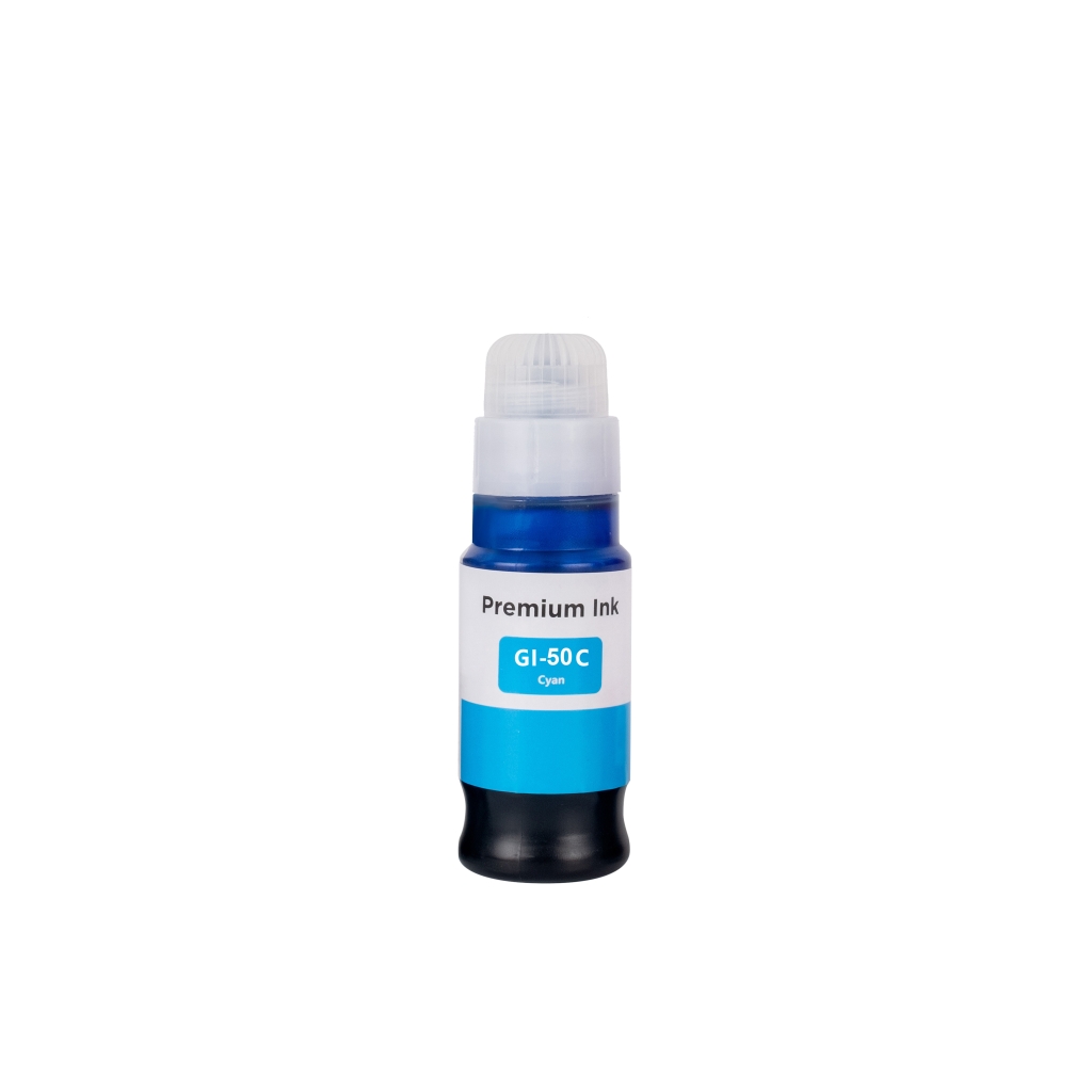 Compatible with Canon GI-50C / 70ml Ink Cyan (Printing ink)
