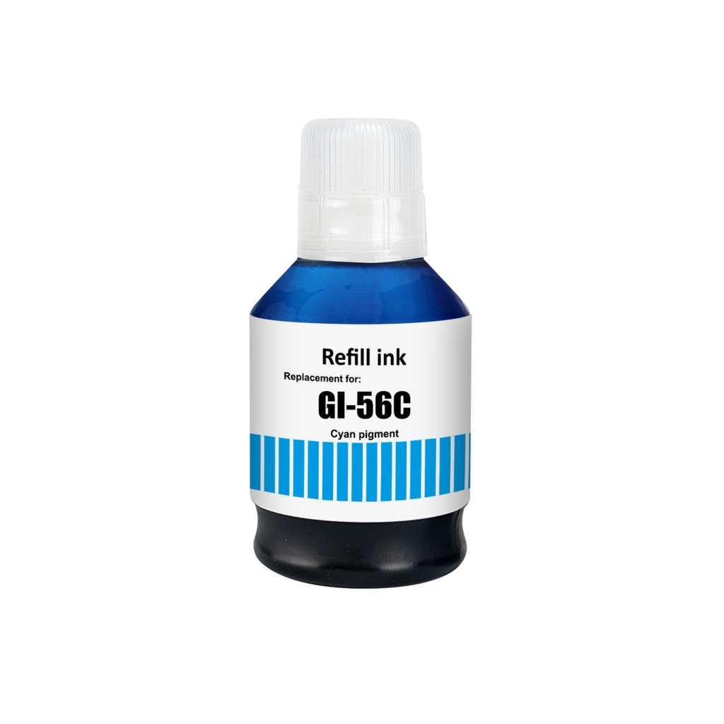 Compatible with Canon GI-56C / 135ml Ink Cyan (Printing ink)