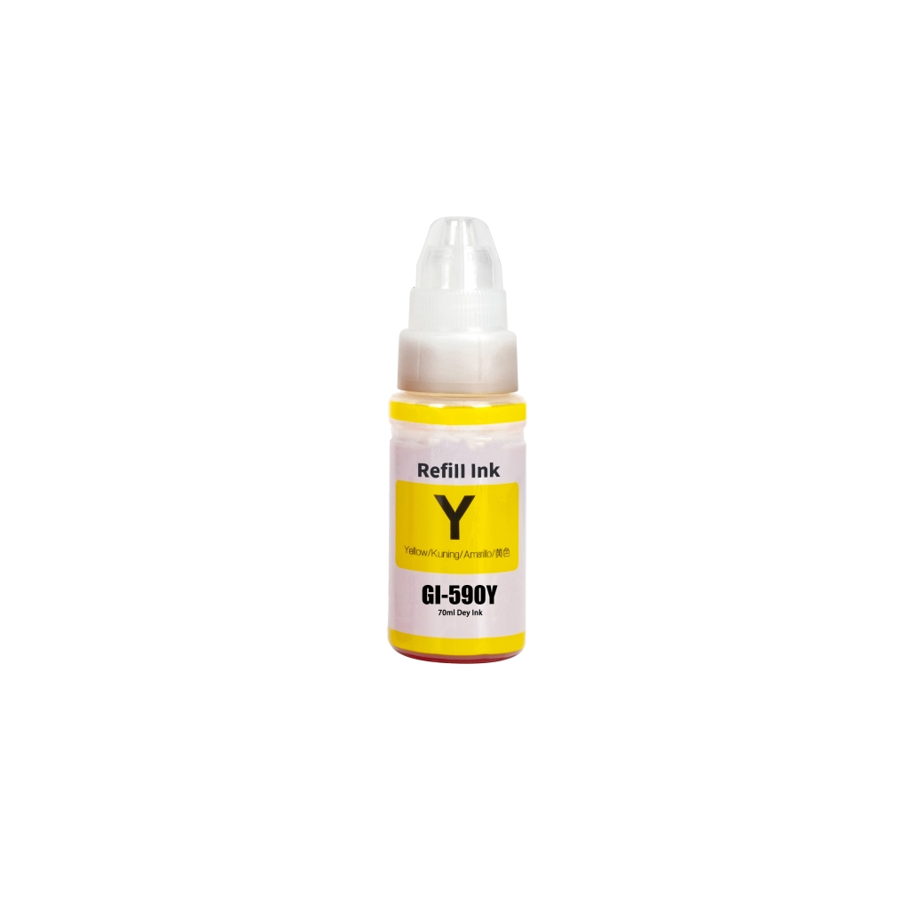 Compatible with Canon GI-590 Y / 70ml Ink Yellow (Printing ink)