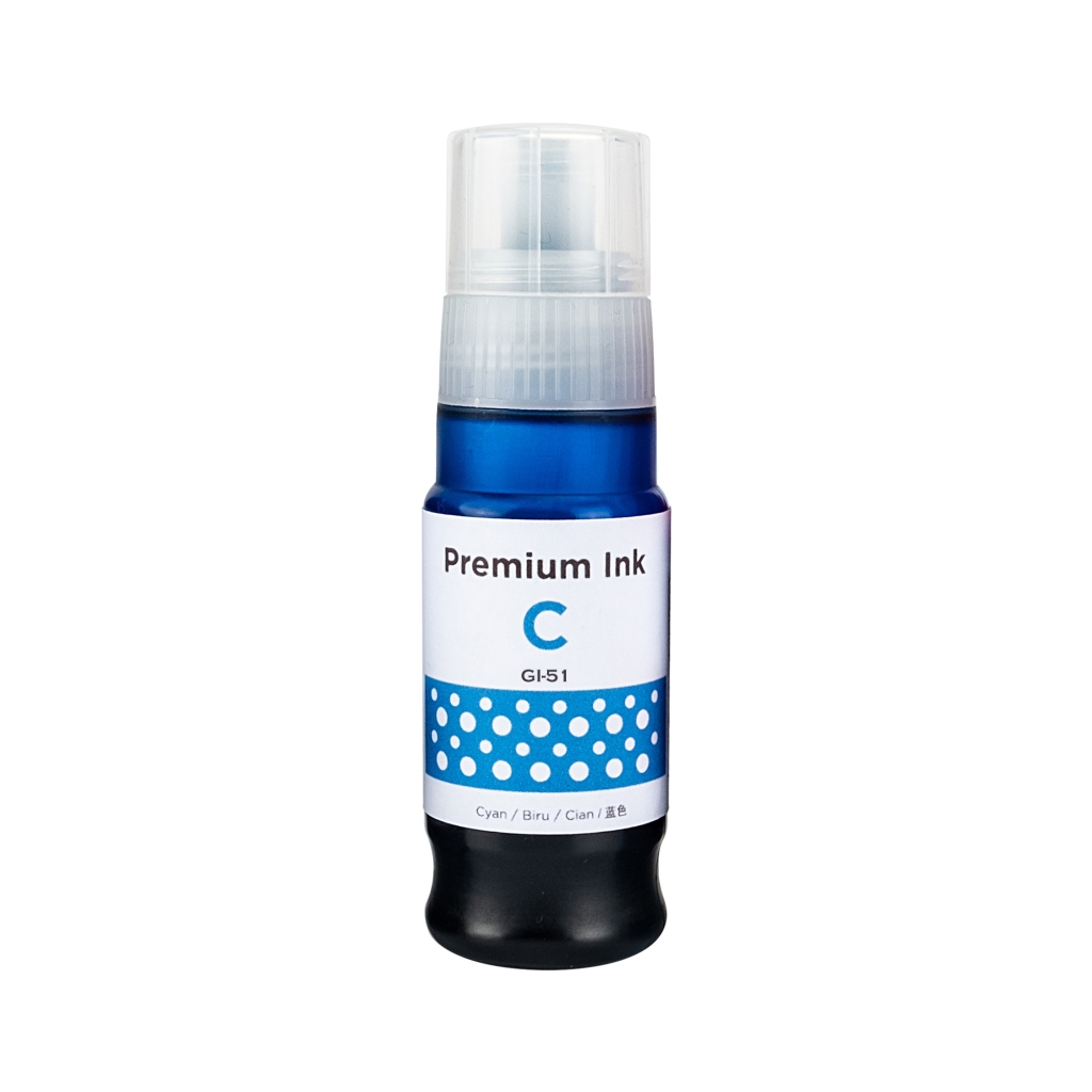 Compatible with Canon GI-51C / 70ml Ink Cyan (Printing ink)