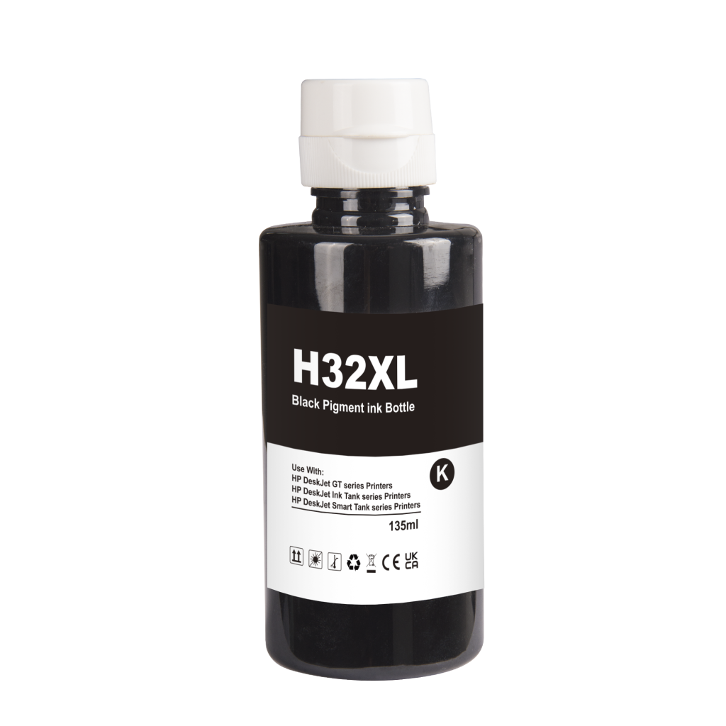 Compatible replacement for Compatible with HP 32XLBK / 135ml Ink Black (Printing ink)